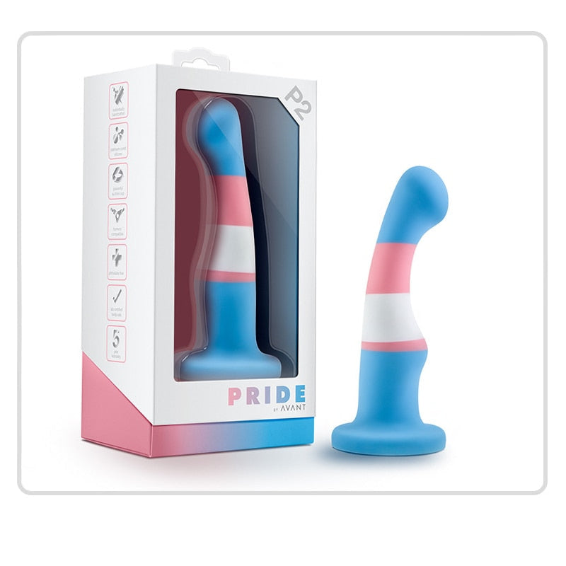 Silicone Transgender Pride Dildo