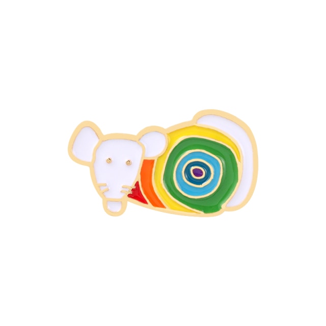 Rainbow Zodiac Animals Enamel Pins