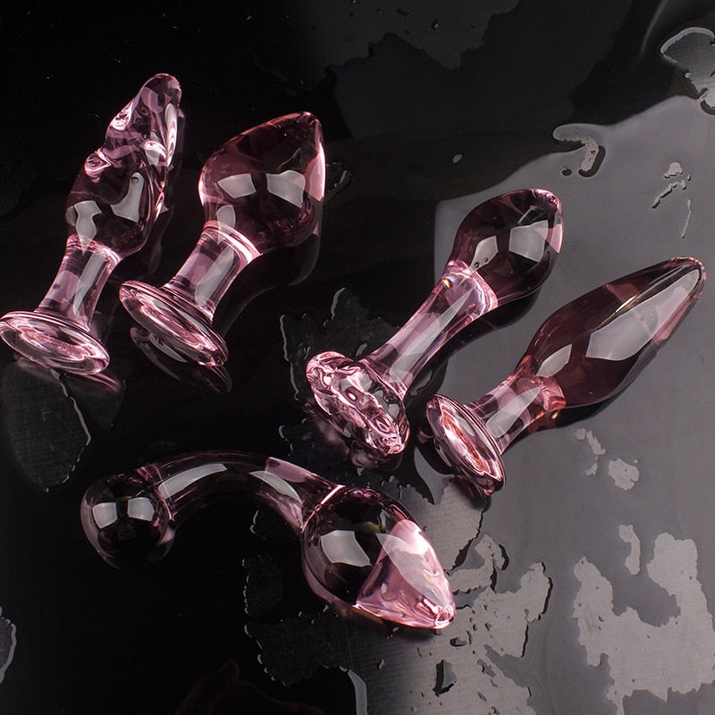 Pink Glass Butt Plug