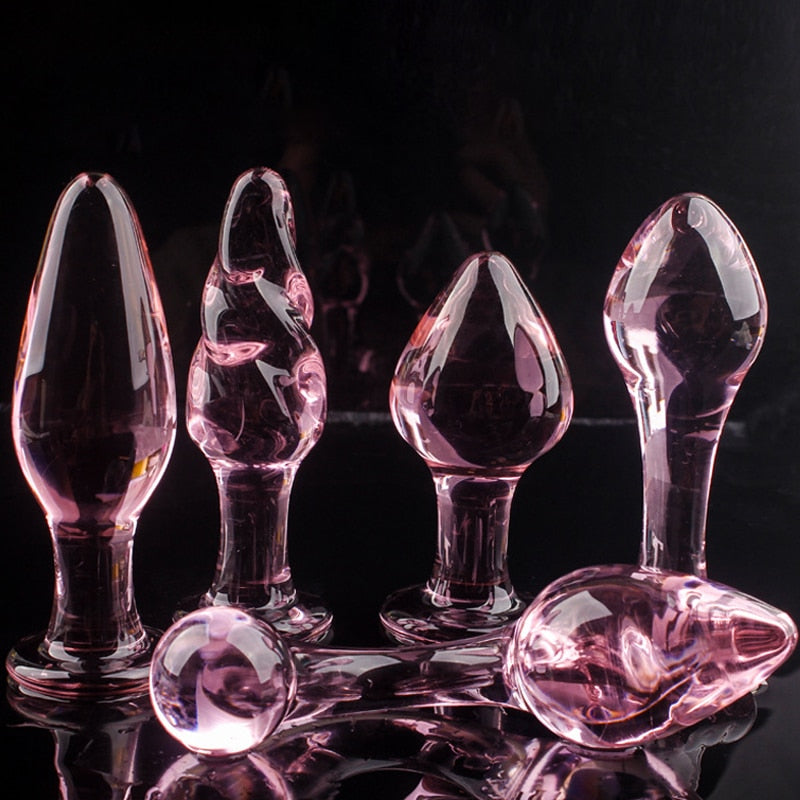 Pink Glass Butt Plug