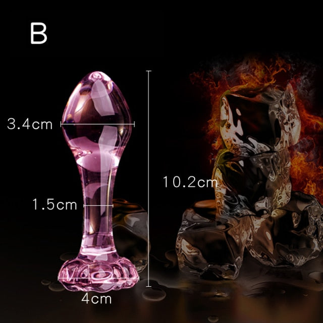 Pink Glass Butt Plug