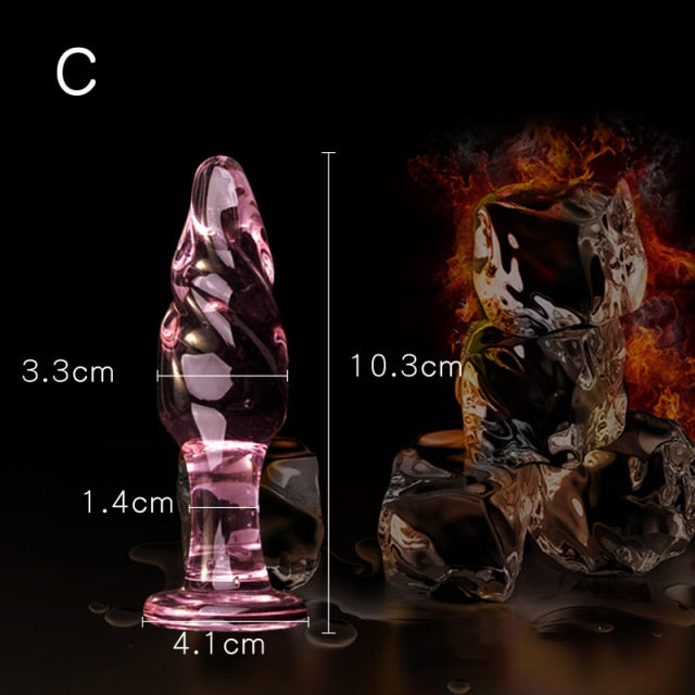 Pink Glass Butt Plug