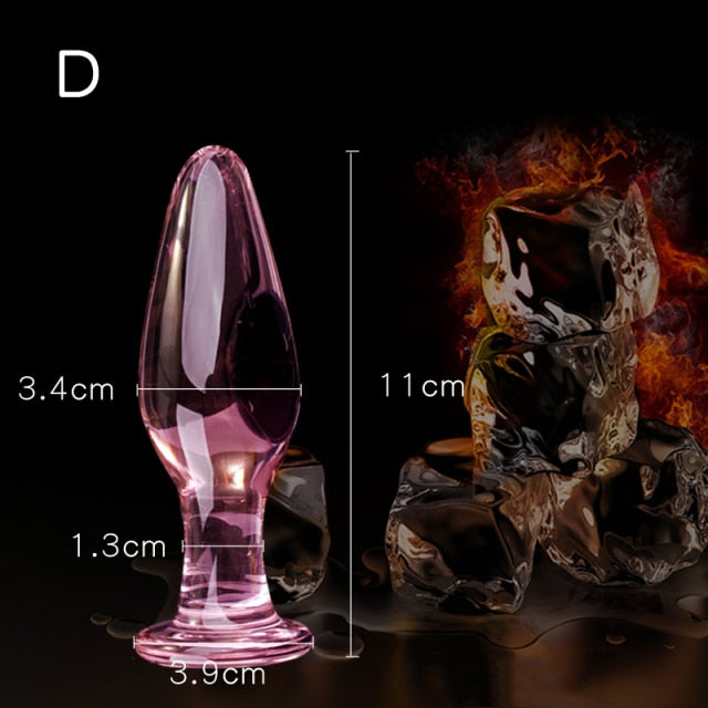 Pink Glass Butt Plug