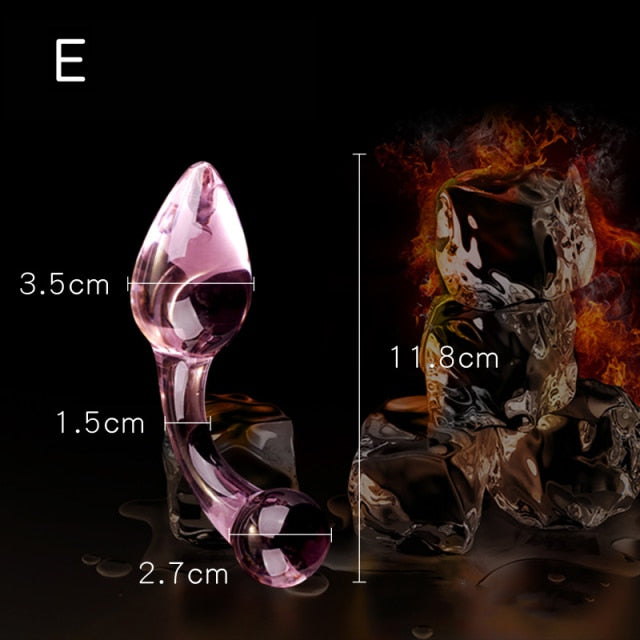 Pink Glass Butt Plug