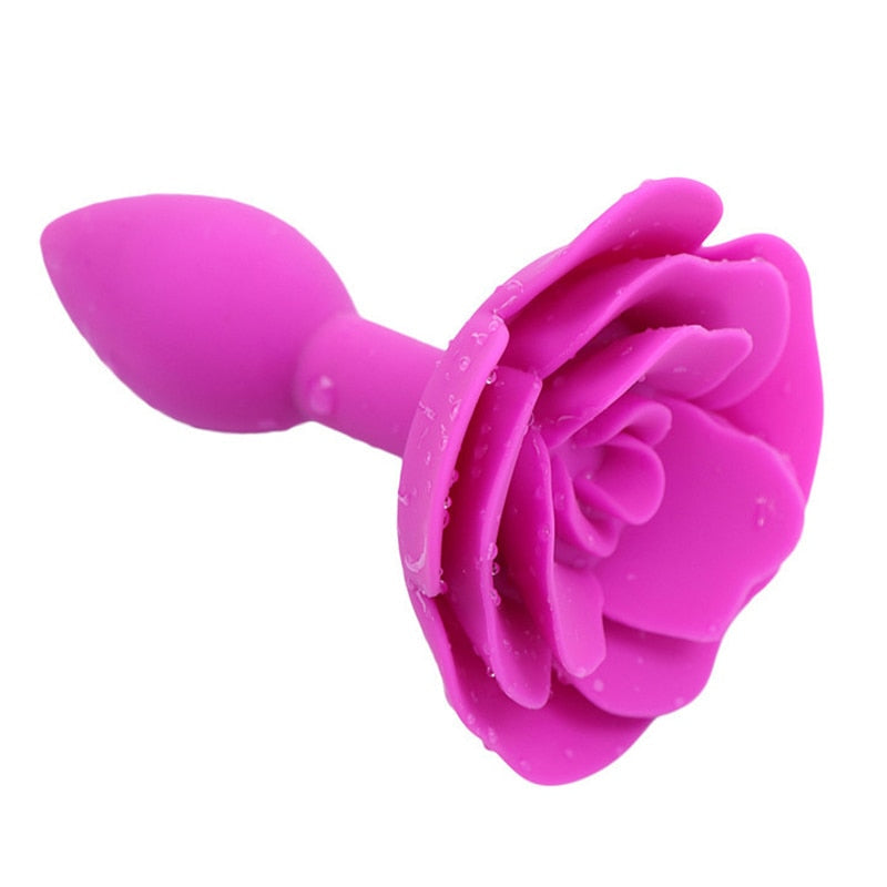 Silicone Rose Butt Plug