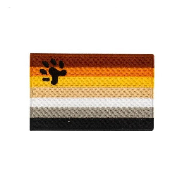 Gay Bear Brotherhood Flag Iron On Embroidered Patch