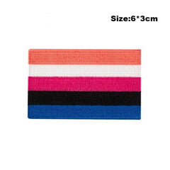Genderfluid Flag Iron On Embroidered Patch