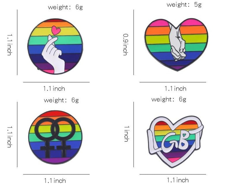 Love Is Love Enamel Pins