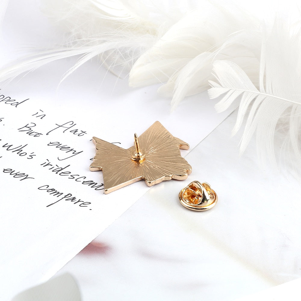 Floral Paper Crane Enamel Pin