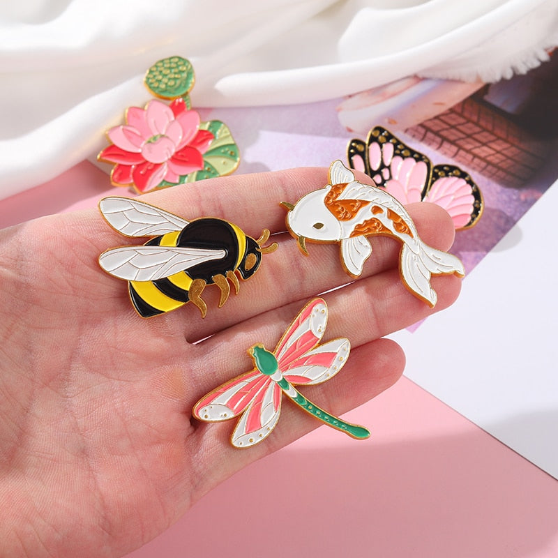 Garden Delight Enamel Pins