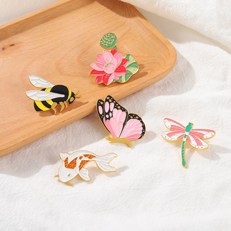 Garden Delight Enamel Pins