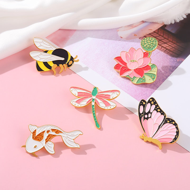 Garden Delight Enamel Pins