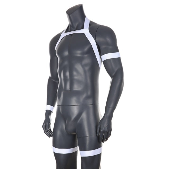 Elastic Full Body Halter-Harness Clubwear
