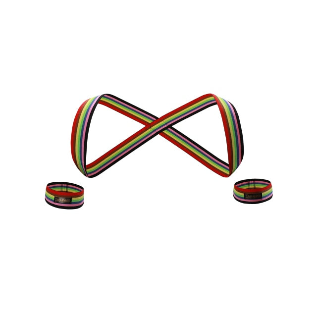 Rainbow Pride Elastic Harness