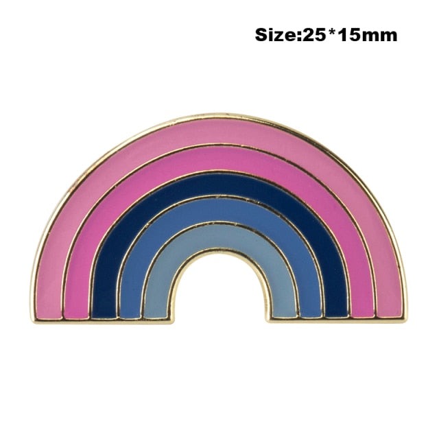 Omnisexual Rainbow Enamel Pin