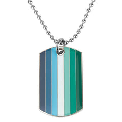 Gay Male Pride Tag Necklace