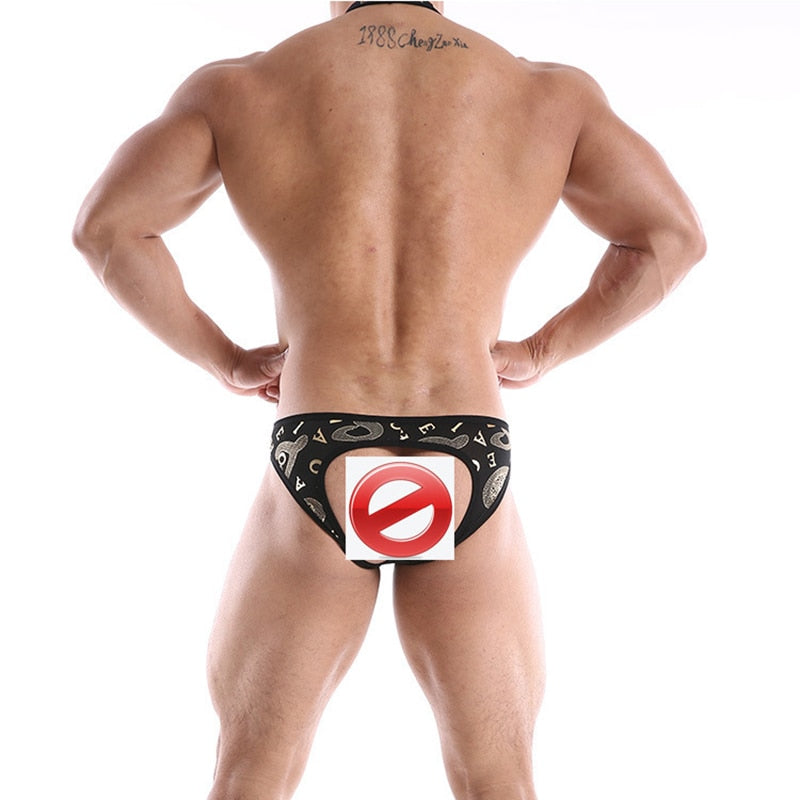 Mesh Gay Backless Bodysuit