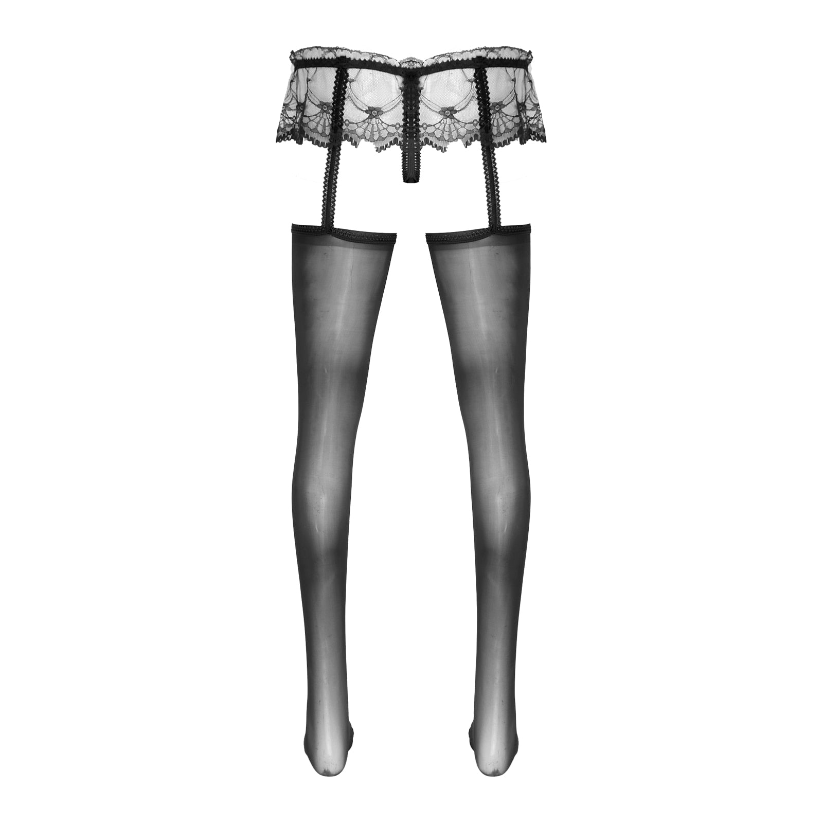 Gay Pantyhose Garter + Stocking