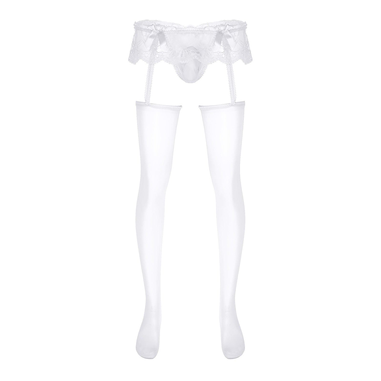 Gay Pantyhose Garter + Stocking