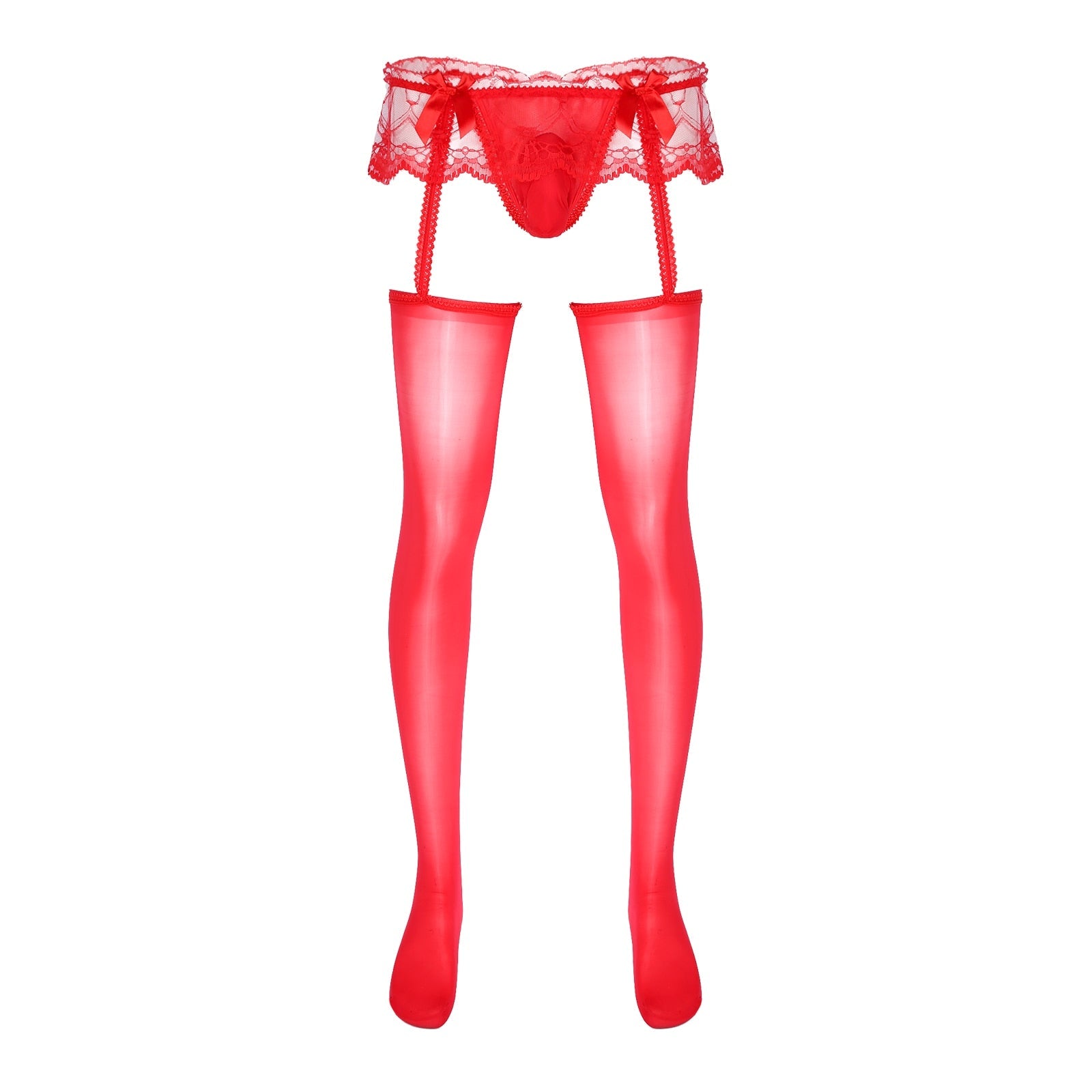 Gay Pantyhose Garter + Stocking
