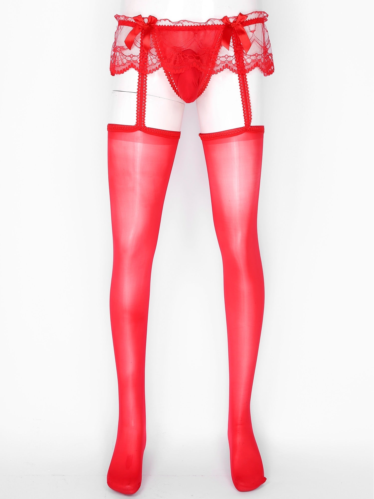 Gay Pantyhose Garter + Stocking