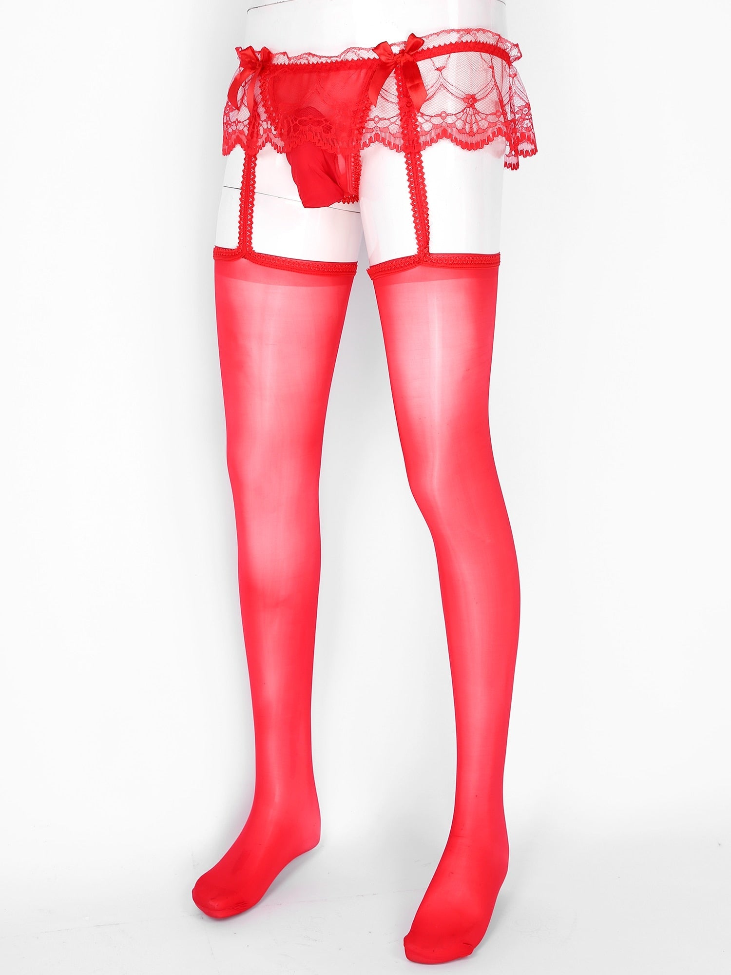 Gay Pantyhose Garter + Stocking