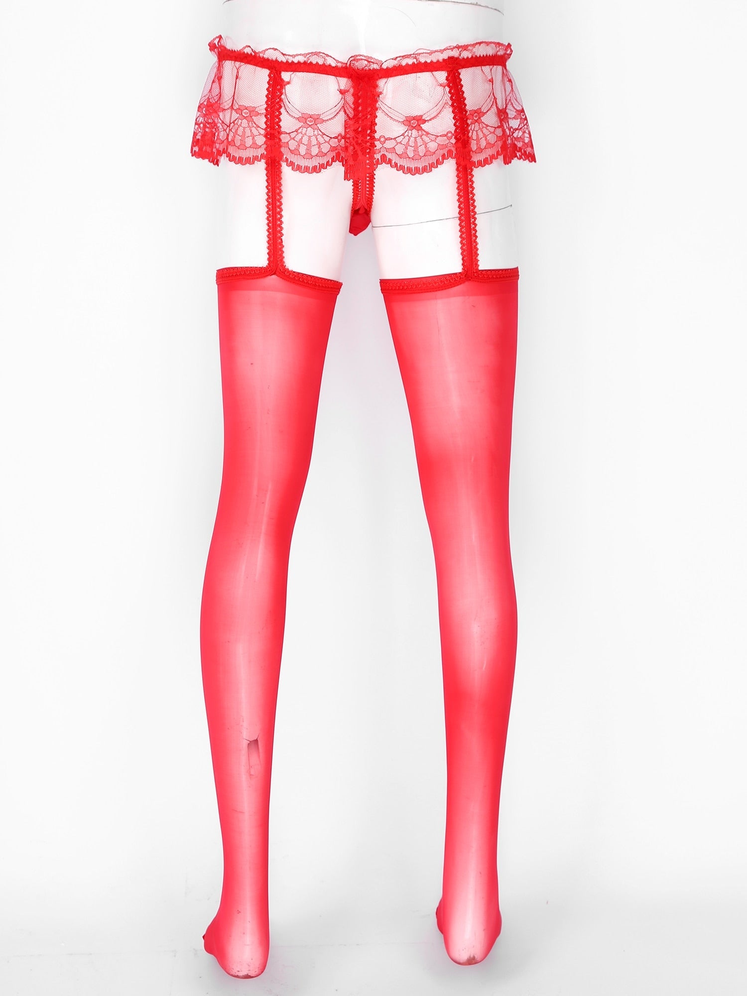 Gay Pantyhose Garter + Stocking