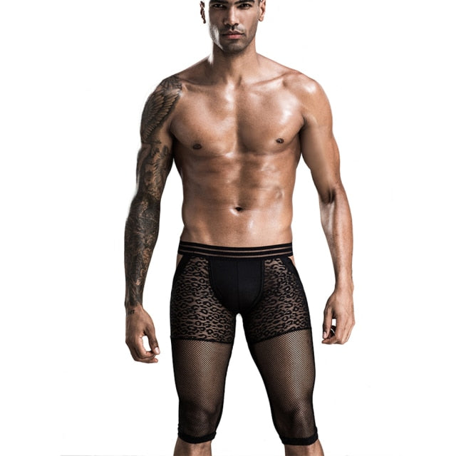 Sexy Mens Sheer Backless Pants