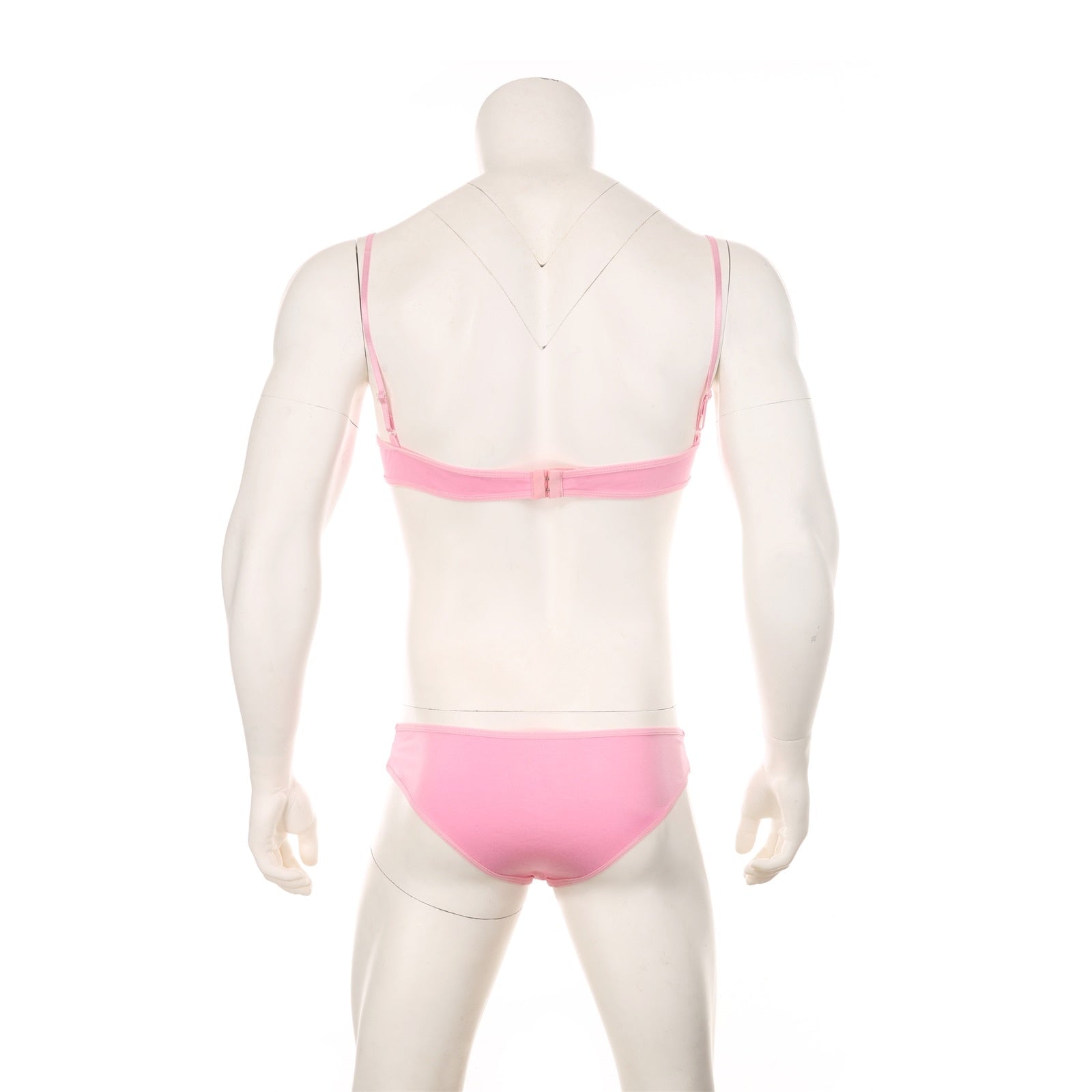 Mens Lace Lingerie Panties & Bra Set