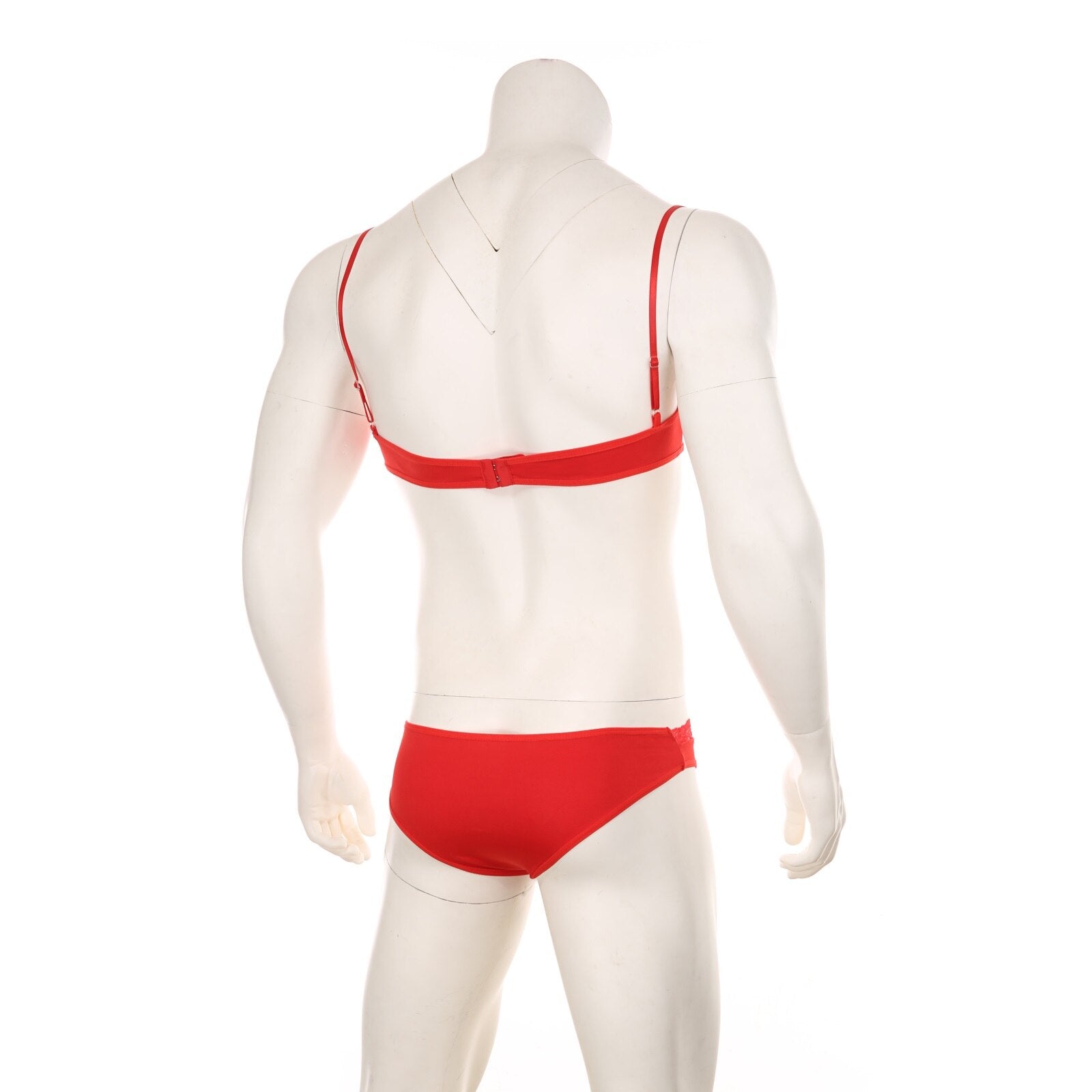 Mens Lace Lingerie Panties & Bra Set