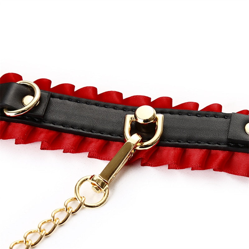 Sexy Boudoir BDSM Cuffs & Collar