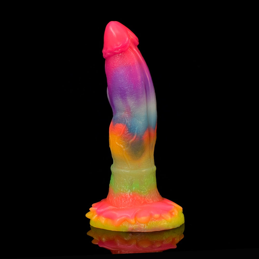 Luminous Glow In The Dark Dragon Dildo With Suction Cup