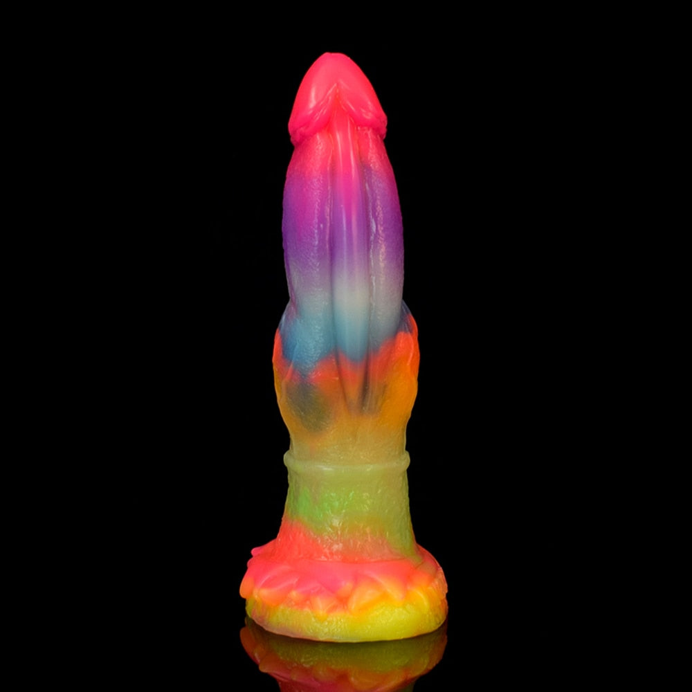 Luminous Glow In The Dark Dragon Dildo With Suction Cup