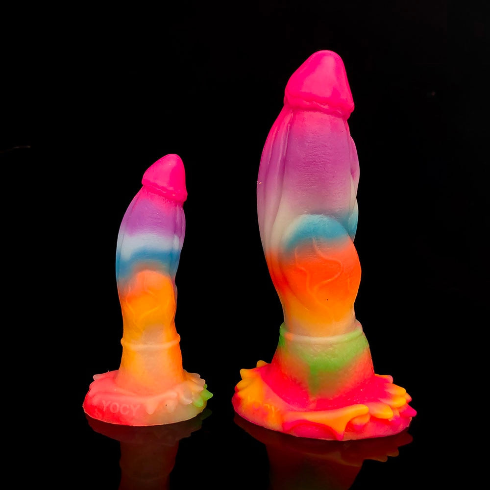 Luminous Glow In The Dark Dragon Dildo With Suction Cup