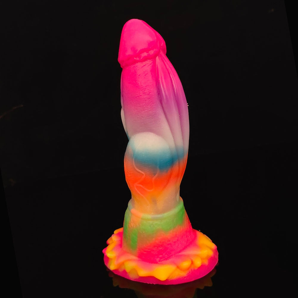 Luminous Glow In The Dark Dragon Dildo With Suction Cup