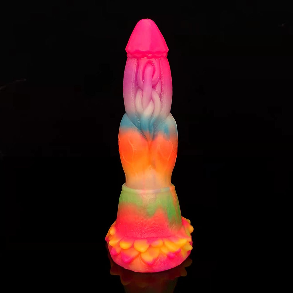 Luminous Glow In The Dark Dragon Dildo With Suction Cup