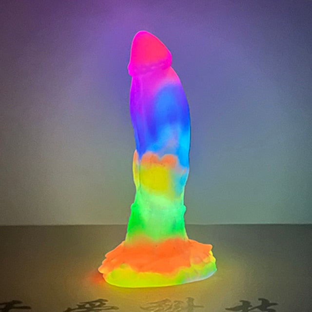 Luminous Glow In The Dark Dragon Dildo With Suction Cup