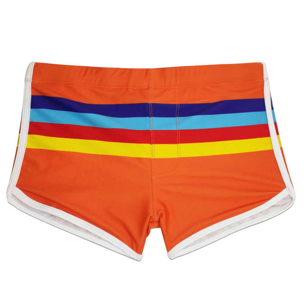 Sexy Striped Swim Trunks