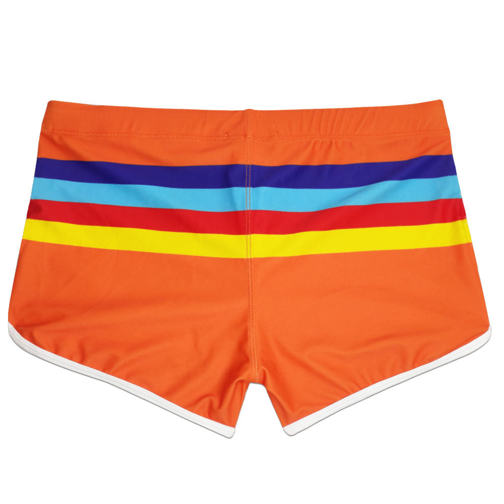 Sexy Striped Swim Trunks