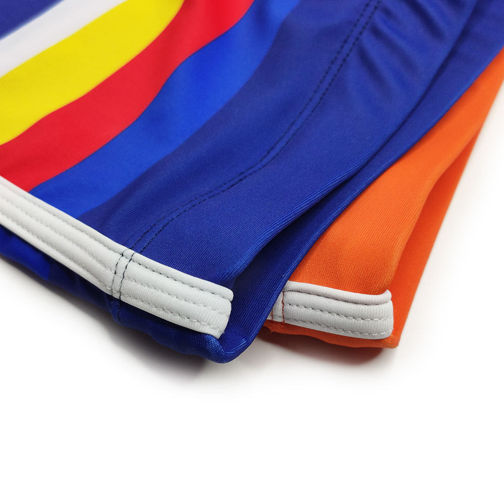 Sexy Striped Swim Trunks