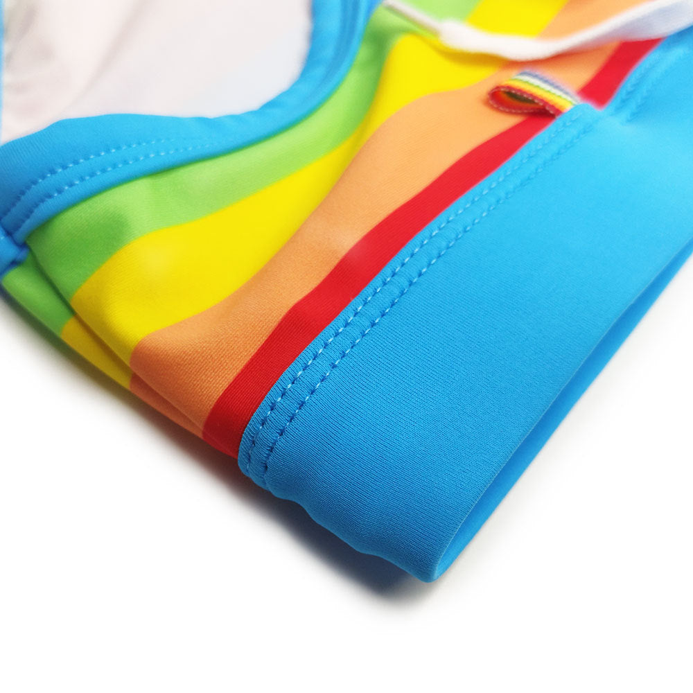 Retro Rainbow Swim Briefs