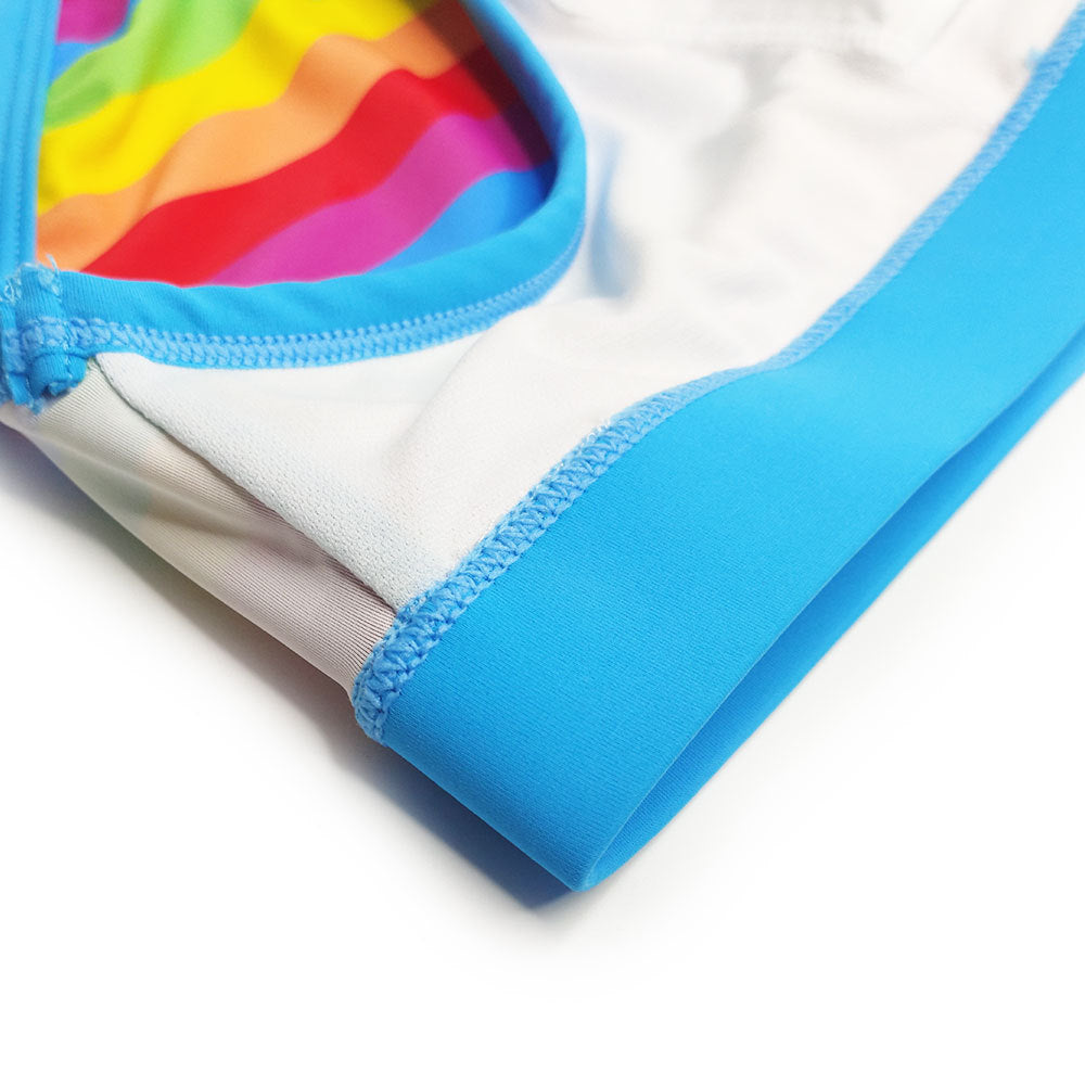 Retro Rainbow Swim Briefs