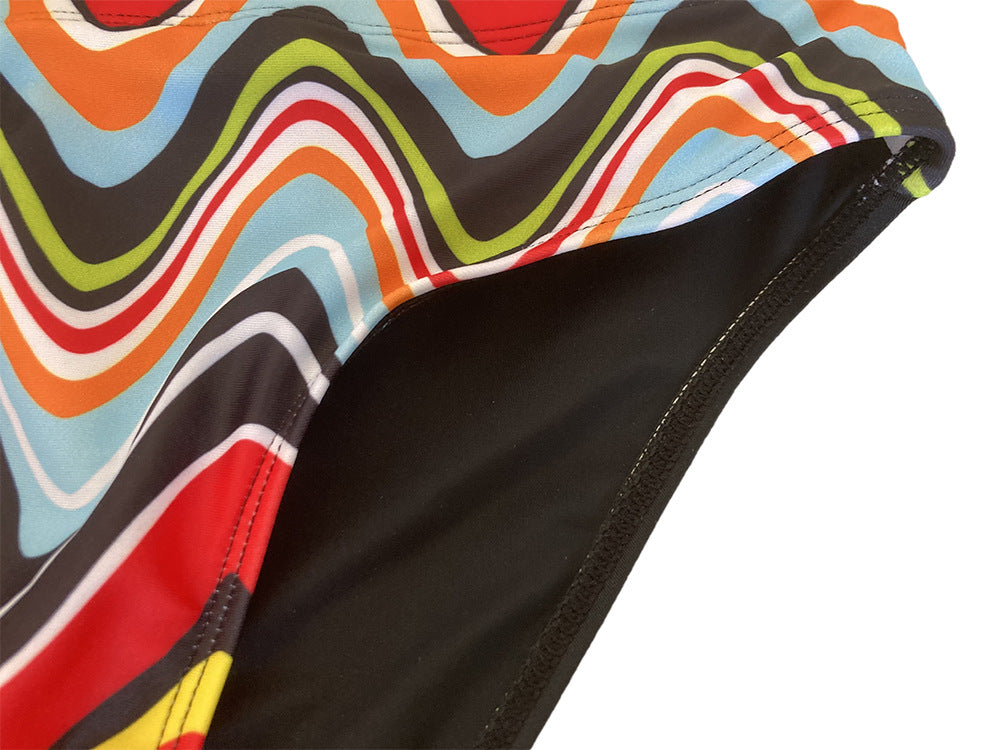 Abstract Wave Swim Briefs
