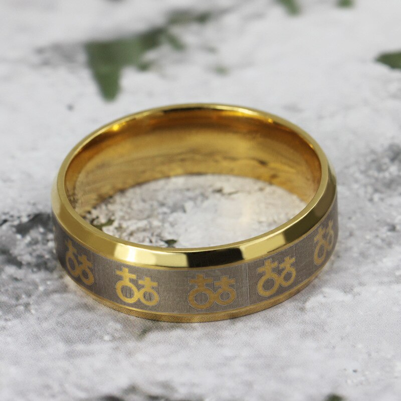 Lesbian Love Symbol Golden Ring