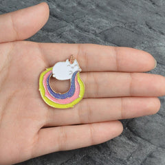 Rainbow Kitty Enamel Pin