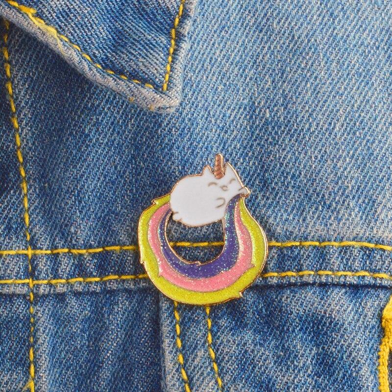 Rainbow Kitty Enamel Pin