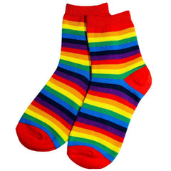 Striped Rainbow Socks