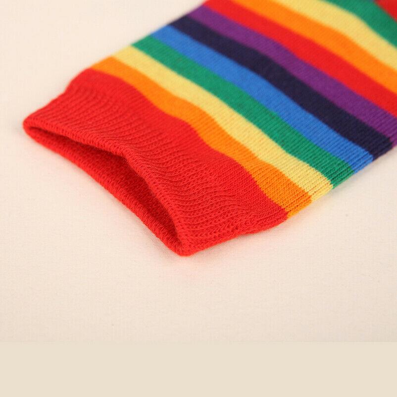 Striped Rainbow Socks
