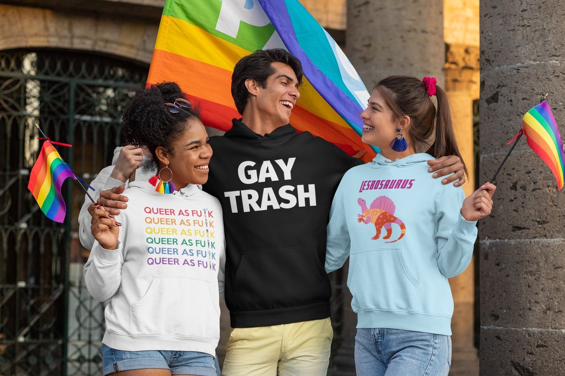 Gay Trash Unisex Hoodie