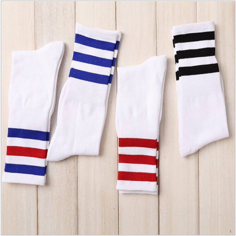 Retro Three Stripes Cotton Socks - The RainbowBoys